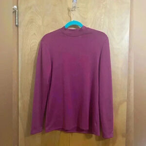 Champion Long Sleeve Mock Neck Fuchsia Size XL EUC